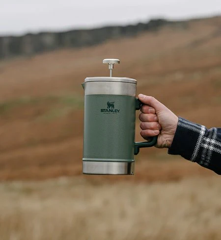 Stanley Stay-Hot French Press, hammertone green