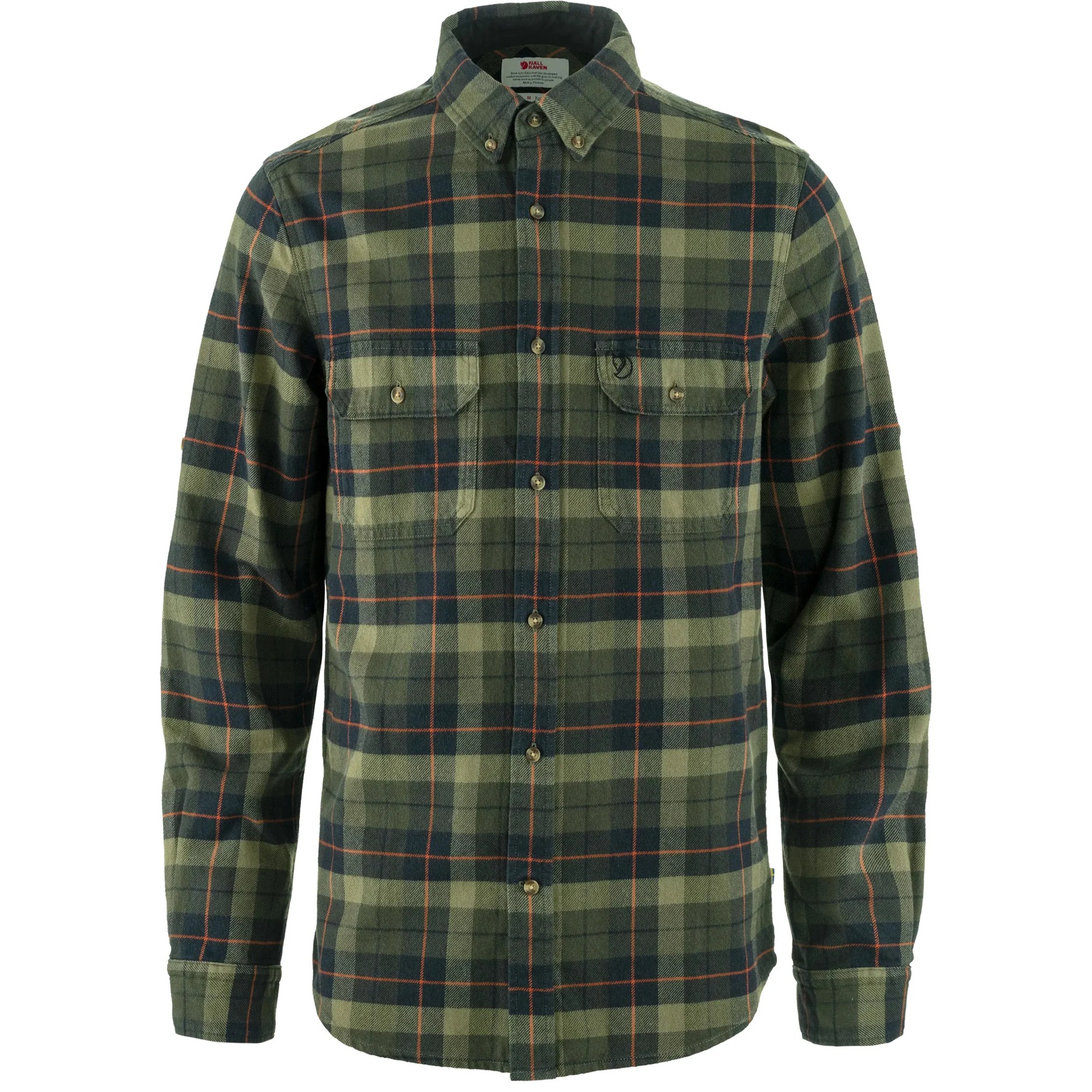 Singi Heavy Flannel L/S Shirt, black/deep forest