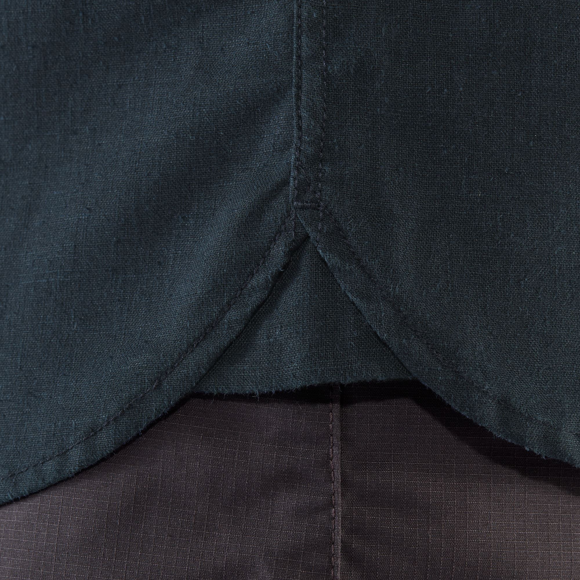 Övik Travel Shirt S/S, dark navy/patina green