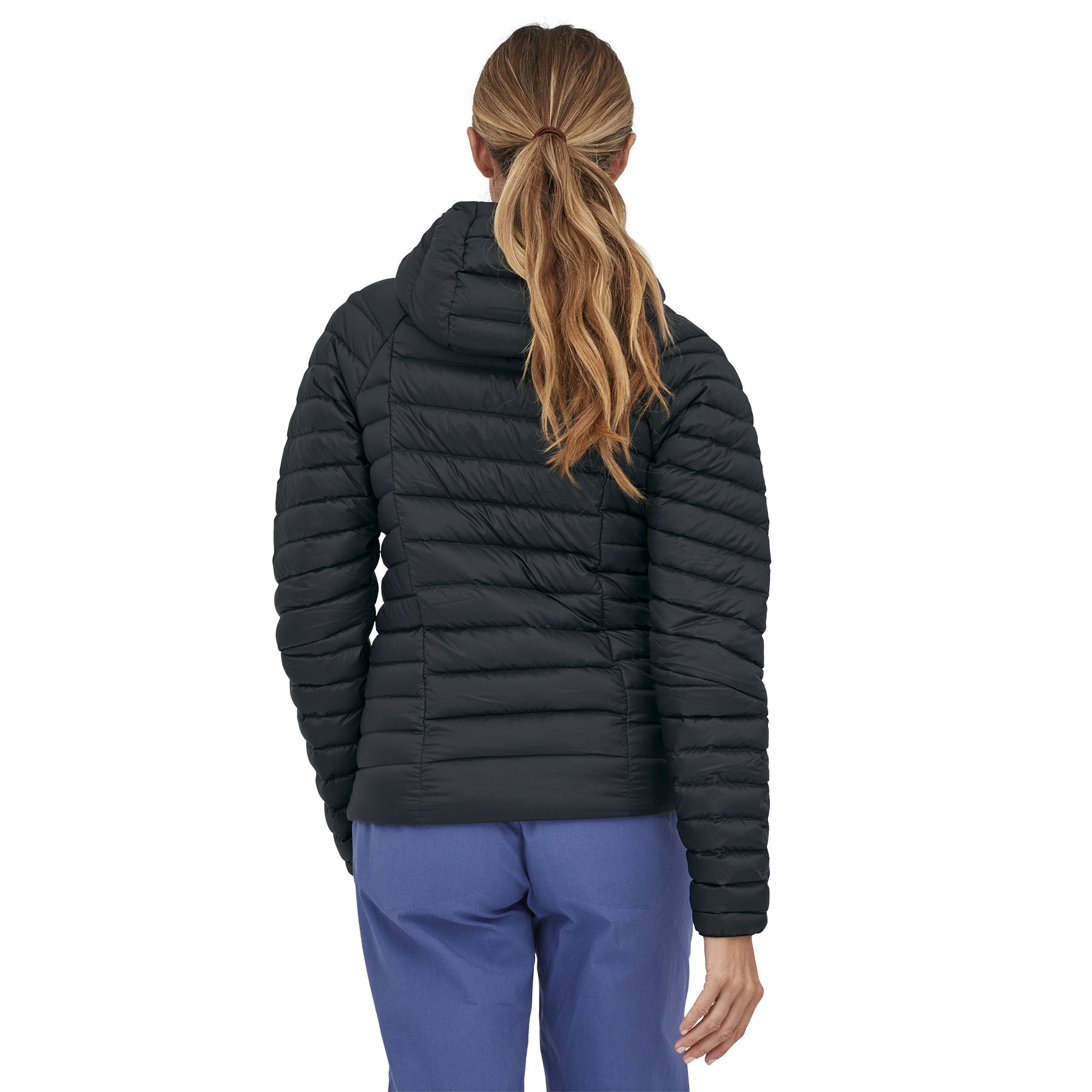 Down Sweater Hoody Wm, black