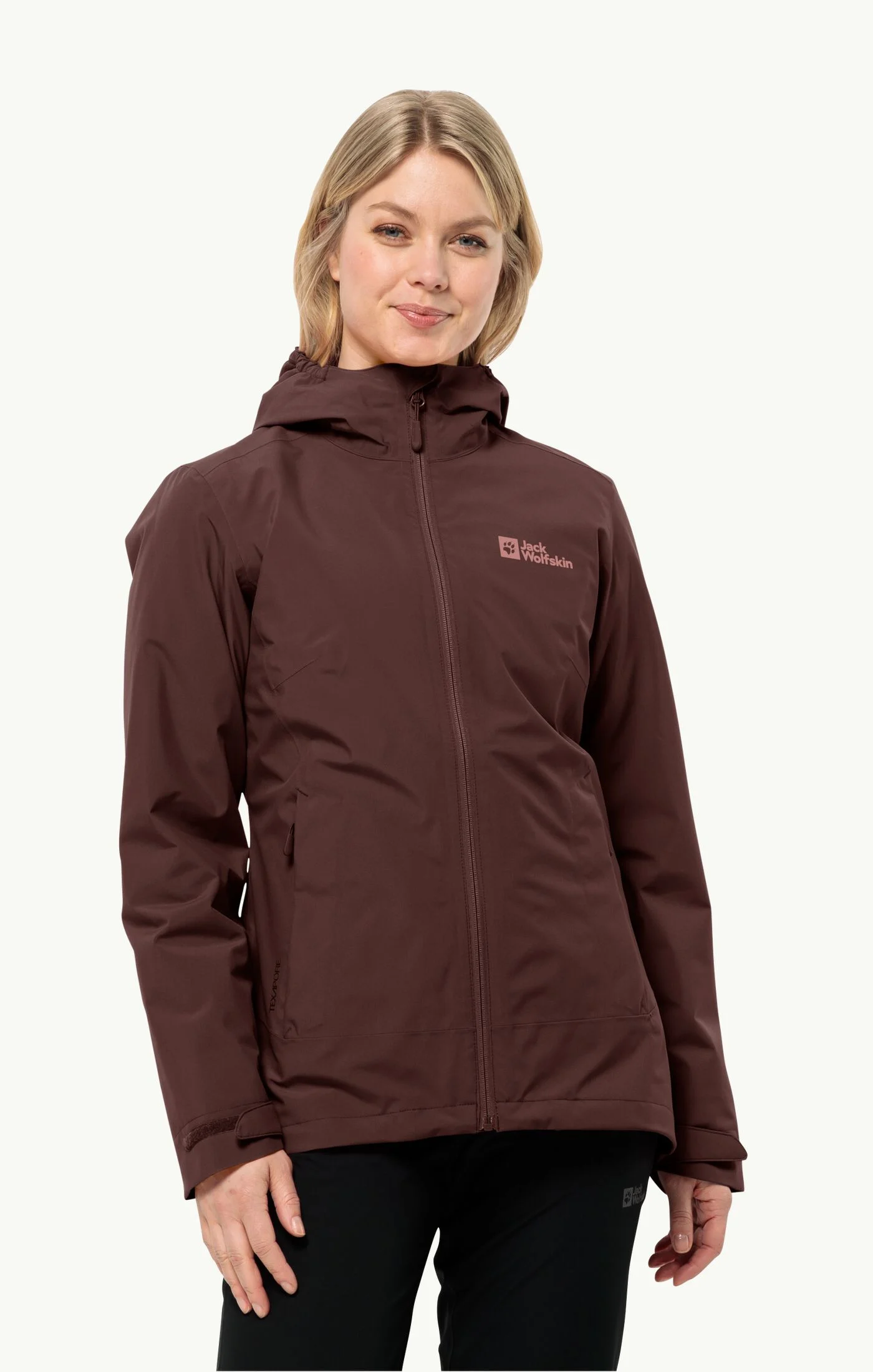 Moonrise 3in1 Jacket Wm, dark maroon