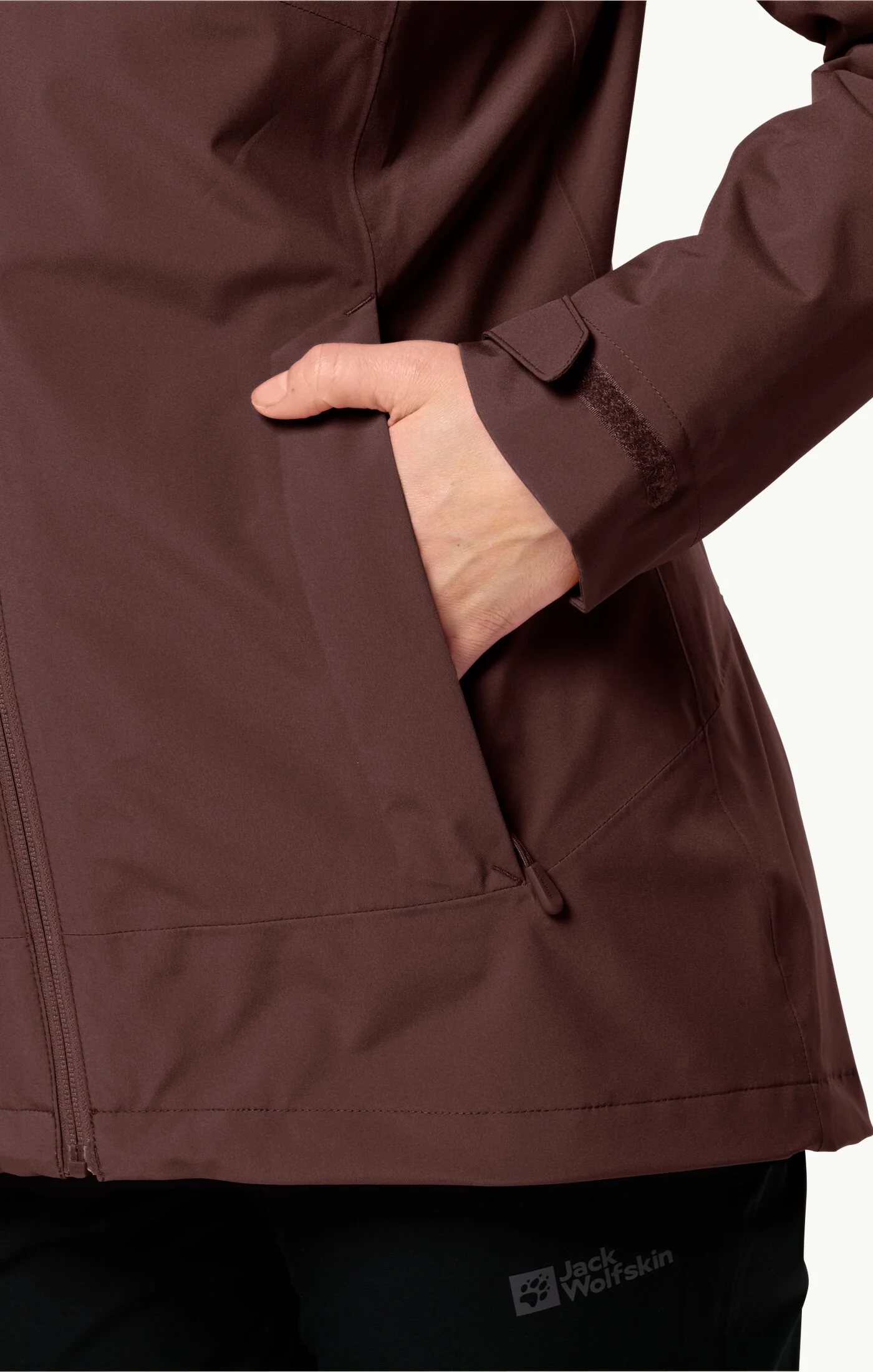 Moonrise 3in1 Jacket Wm, dark maroon