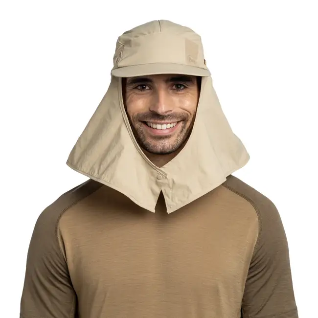Buff Desert Cap, solid birch grey