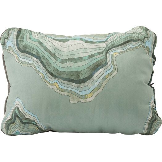 Thermarest Compressible Pillow L, sage topo wave