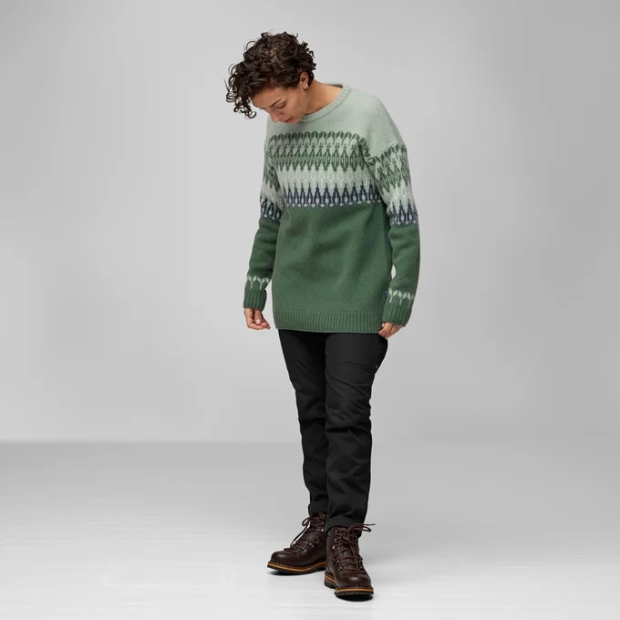Övik Path Knit Wm, deep patina misty green