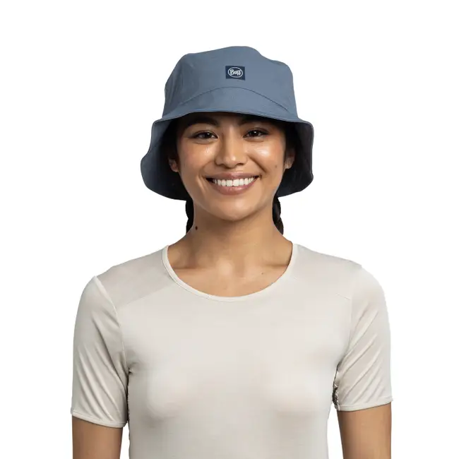 Buff Adventure Bucket Hat, solid stone blue