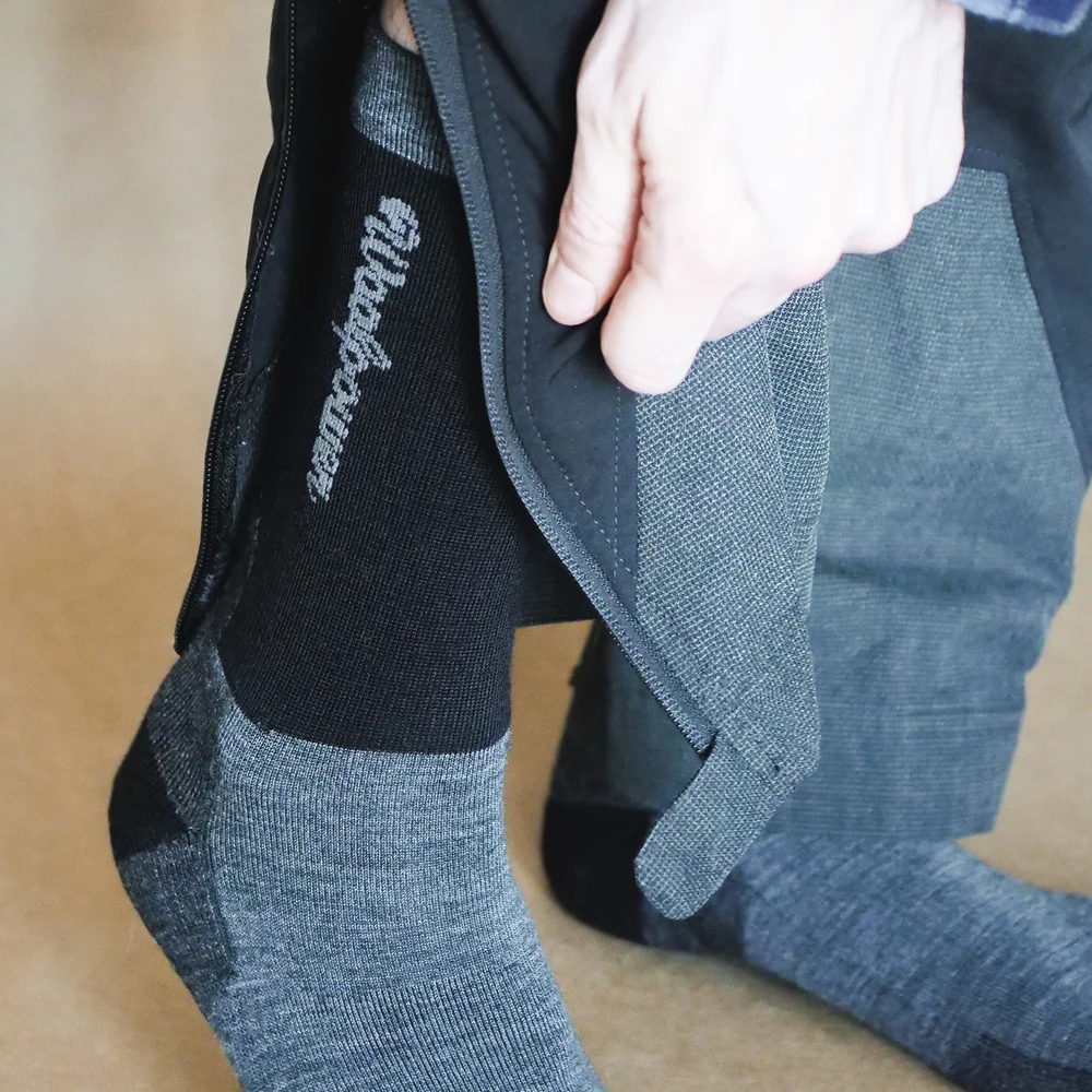 Woolpower Socks Logo Motion, black