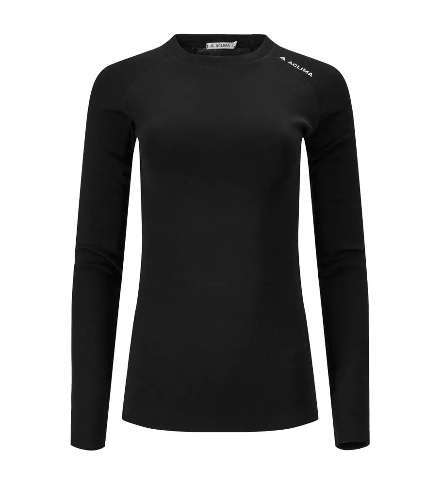 WarmWool Crewneck Wm, jet black