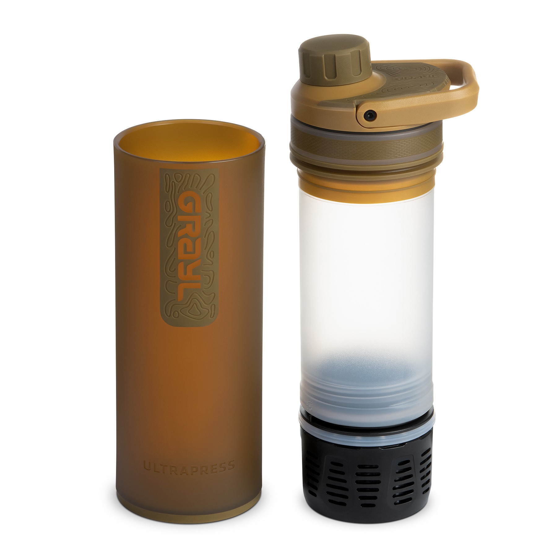 GRAYL UltraPressPurifier Trinkwasser-Filterflasche, coyote brown