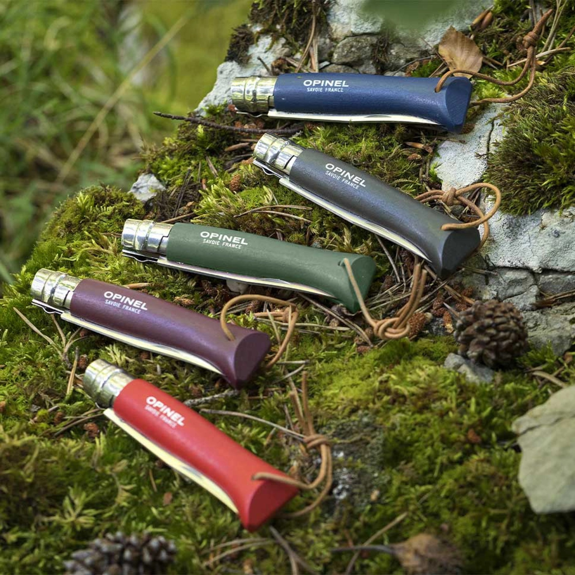Opinel 8 Baroudeur, rostfrei, dunkelblau