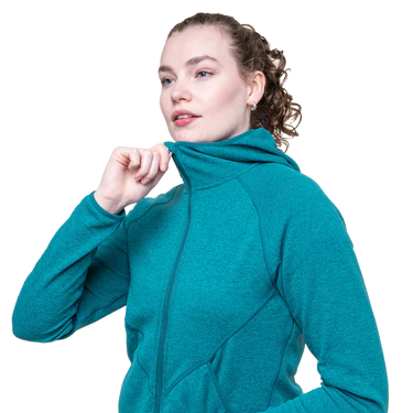 Calico Hooded Jacket Wm, deep teal