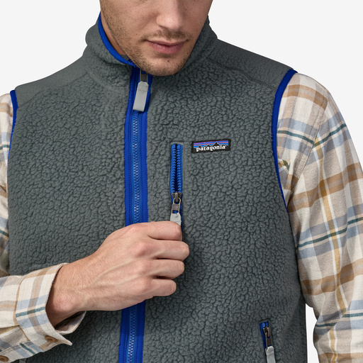 Retro Pile Vest, el cap khaki