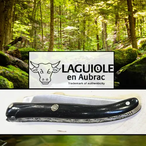 Laguiole 12 EP Ebenholz Mosaik-Pin
