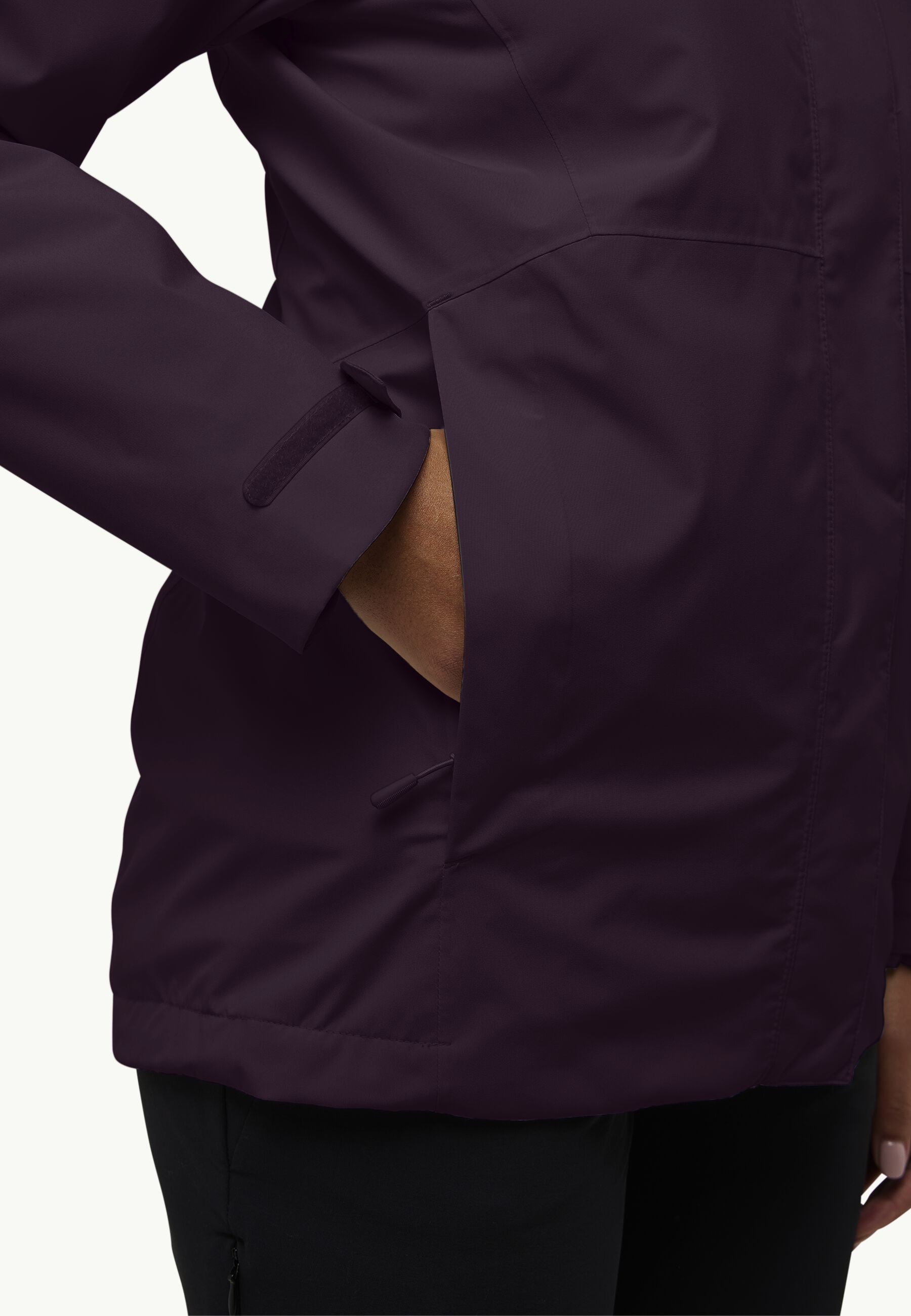 Rotwand 3in1 Jacket Wm, midnight plum
