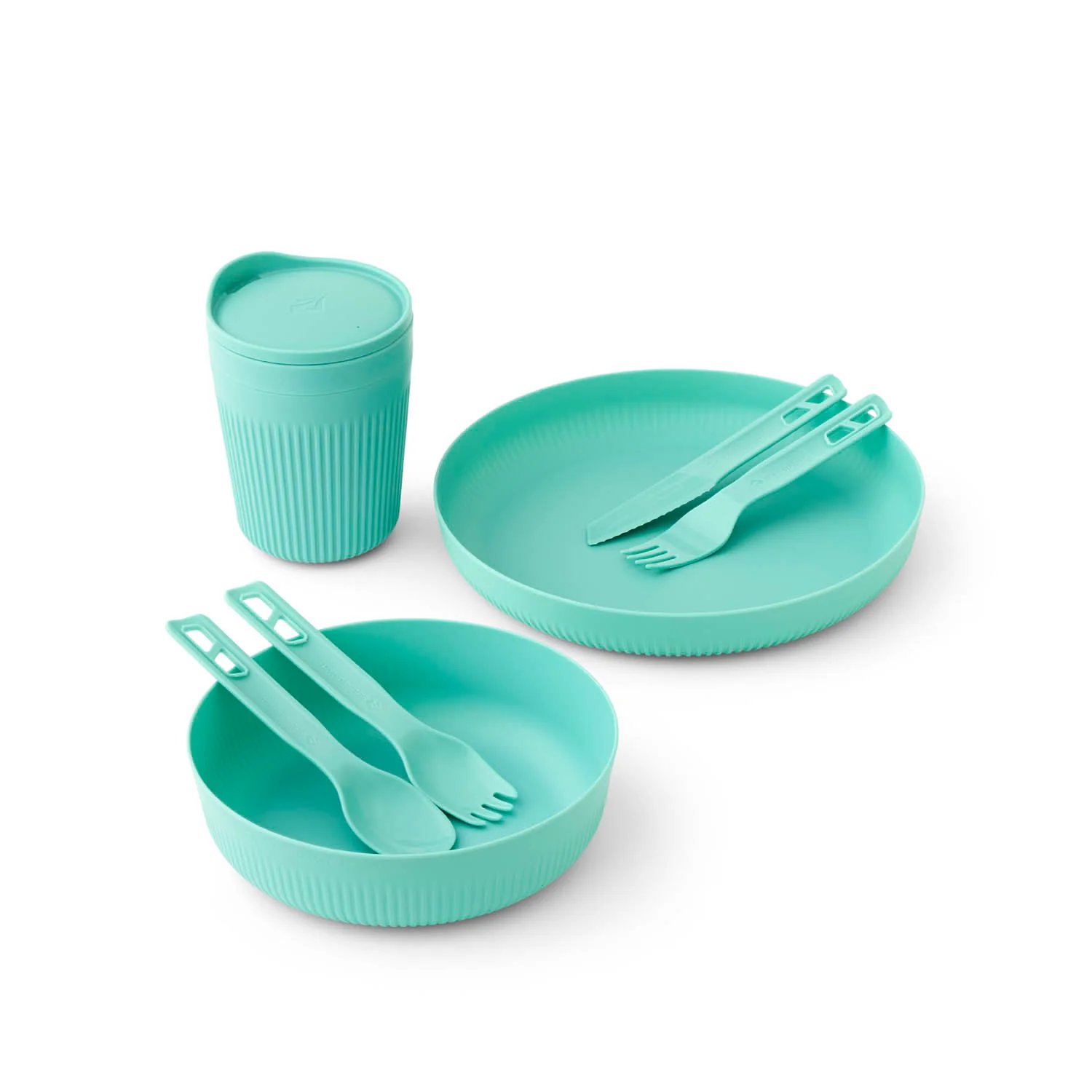 Passage Dinnerware Set 7-teilig, aqua sea blue
