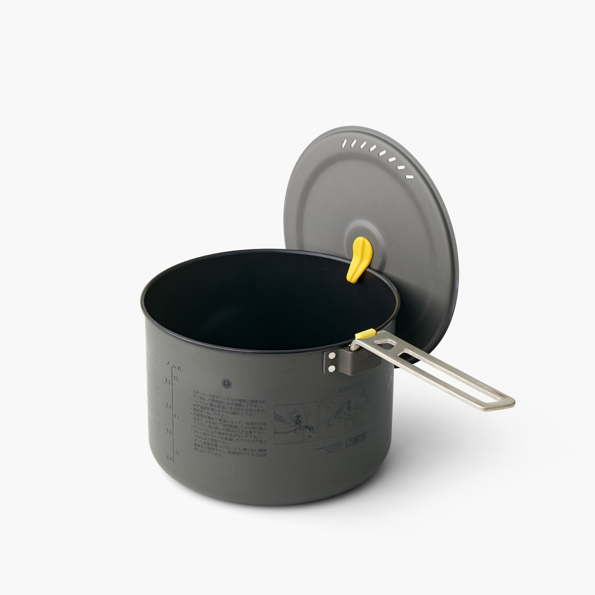 Frontier UL Pot - 3L, Aluminium Hard Anodised Grey