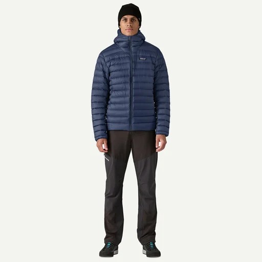 Down Sweater Hoody, new navy