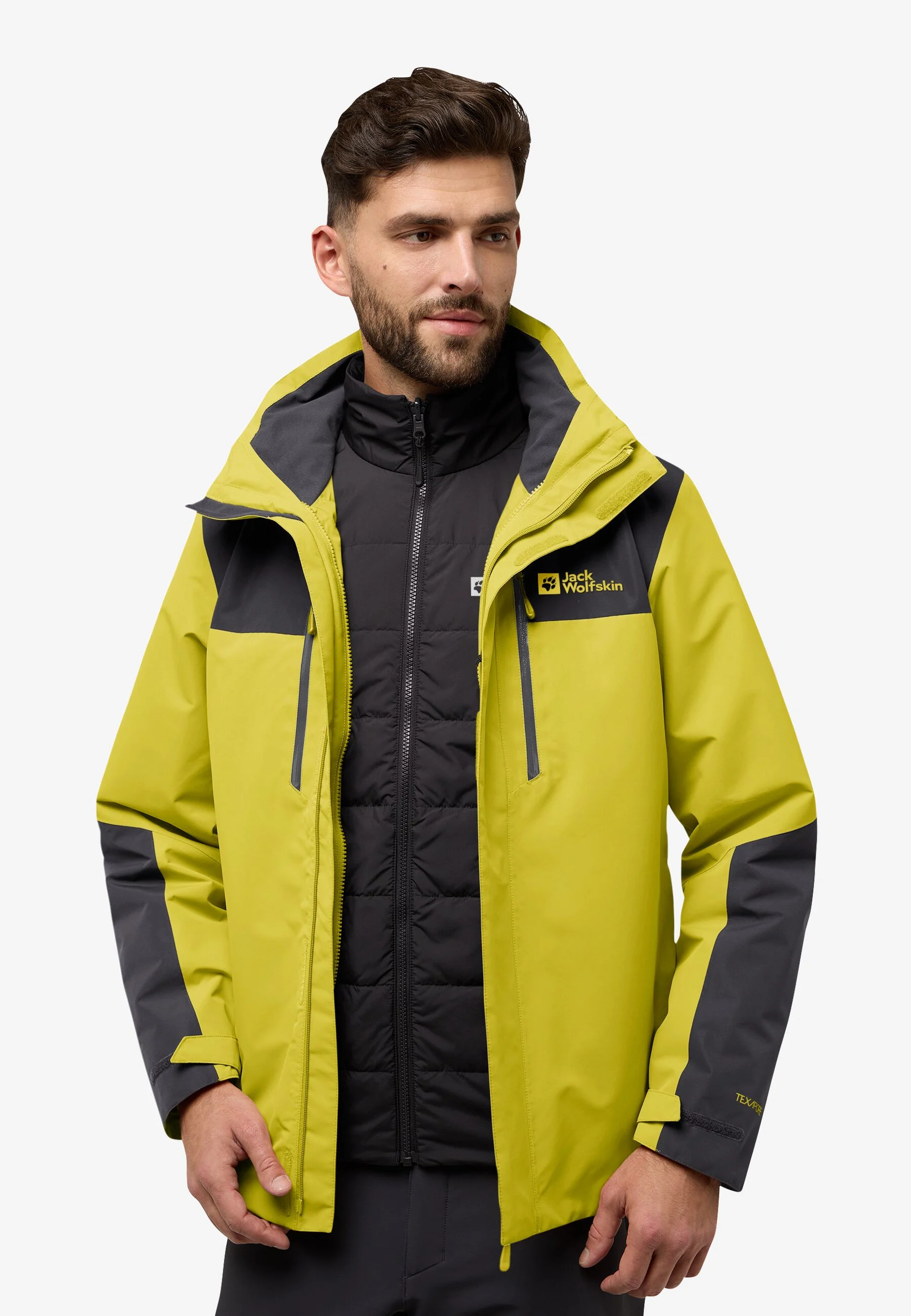 Jasper 3in1 Jacket, chartreuse