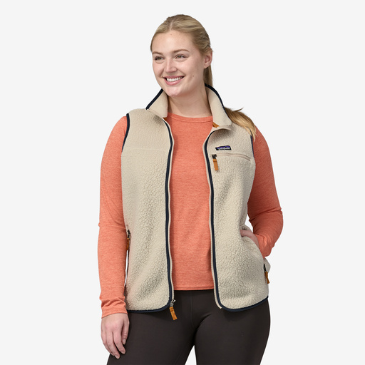 Retro Pile Vest Wm, pelican