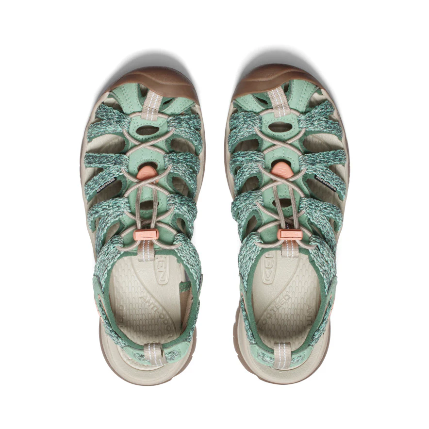 Whisper Wm, granite green/peach parfait