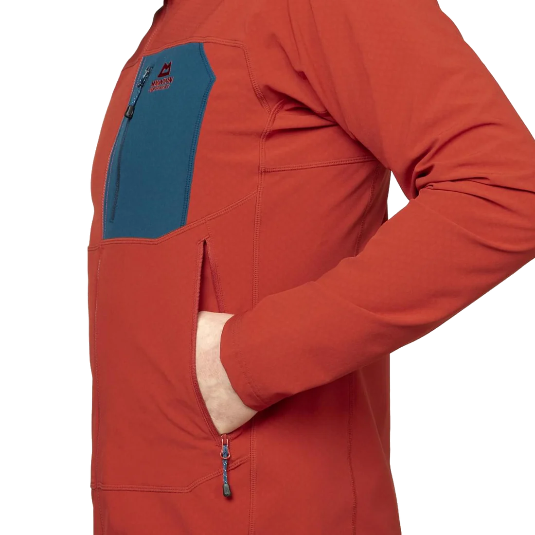 Arrow Hooded Jacket, anvil/redrock