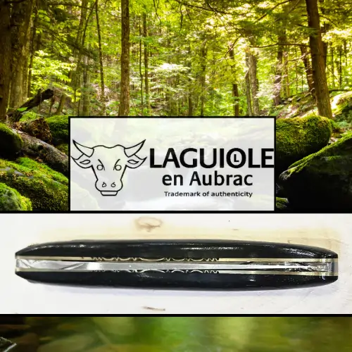 Laguiole 12 EP Ebenholz Mosaik-Pin