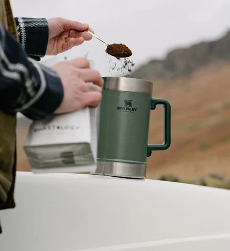 Stanley Stay-Hot French Press, hammertone green