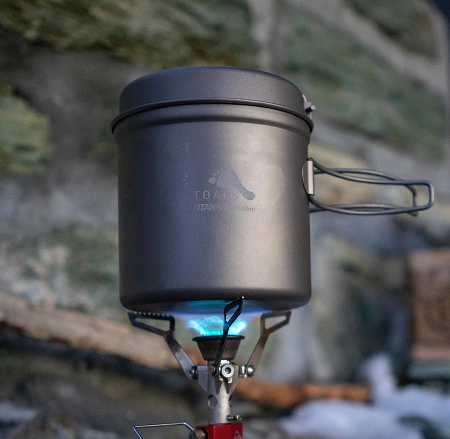 Titanium 1100 ml Pot with Pan