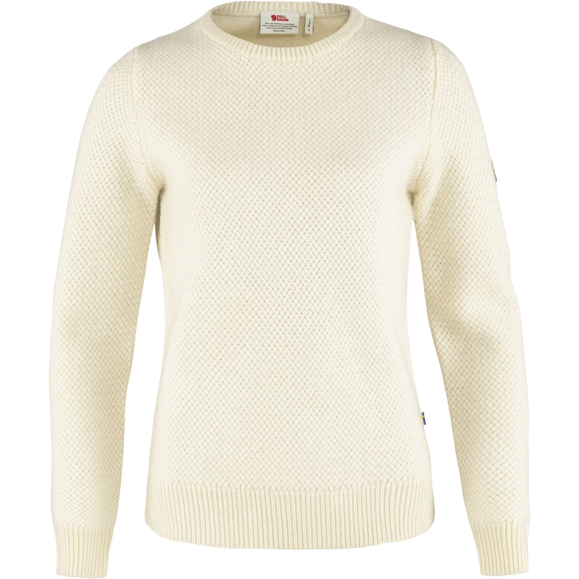 Övik Structure Sweater Wm, chalk white
