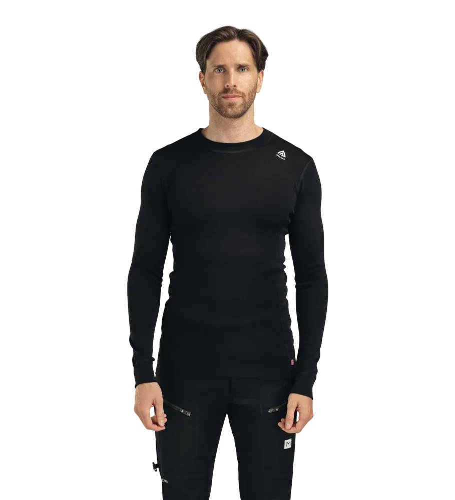 WarmWool Crewneck, jet black