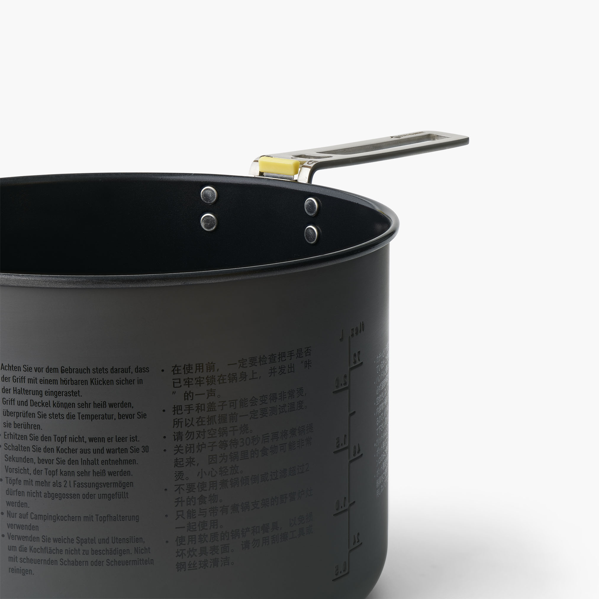 Frontier UL Pot - 3L, Aluminium Hard Anodised Grey