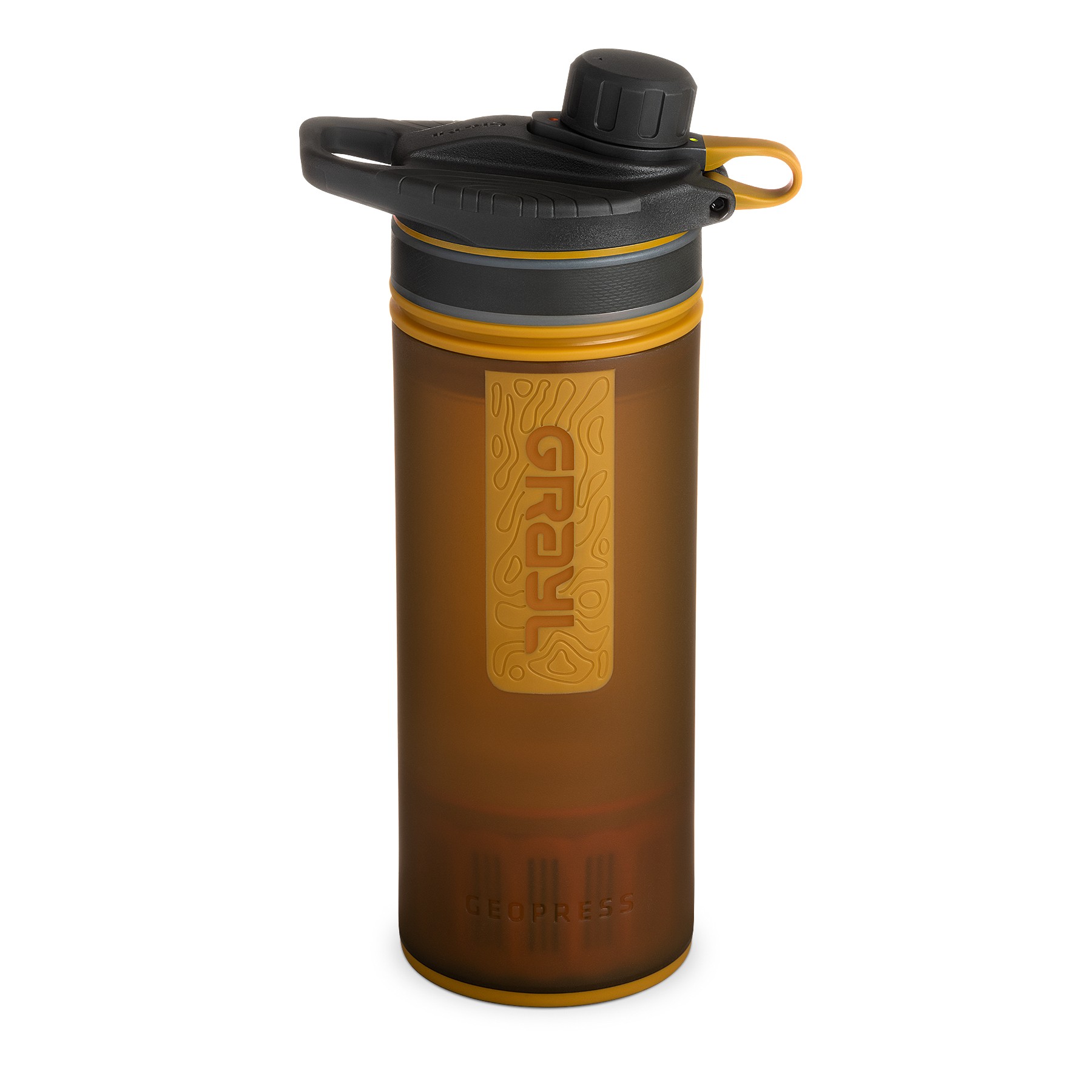 GRAYL GeoPress Purifier Trinkwasser-Filterflasche, coyote amber