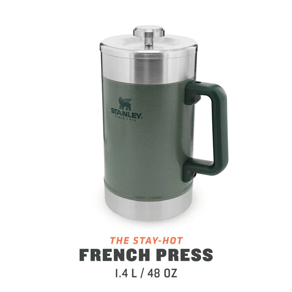 Stanley Stay-Hot French Press, hammertone green