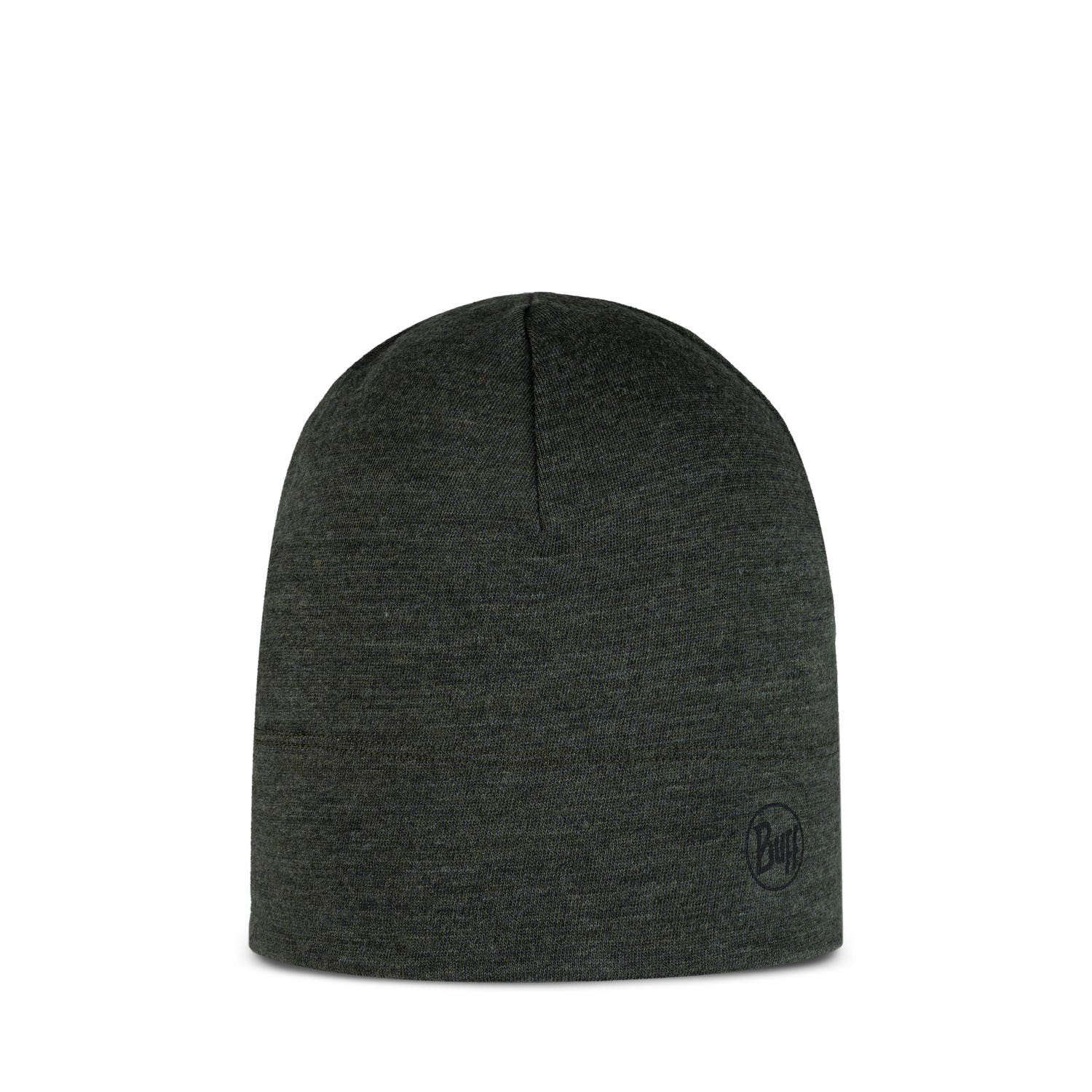 Buff Merino Midweight Beanie, solid bark