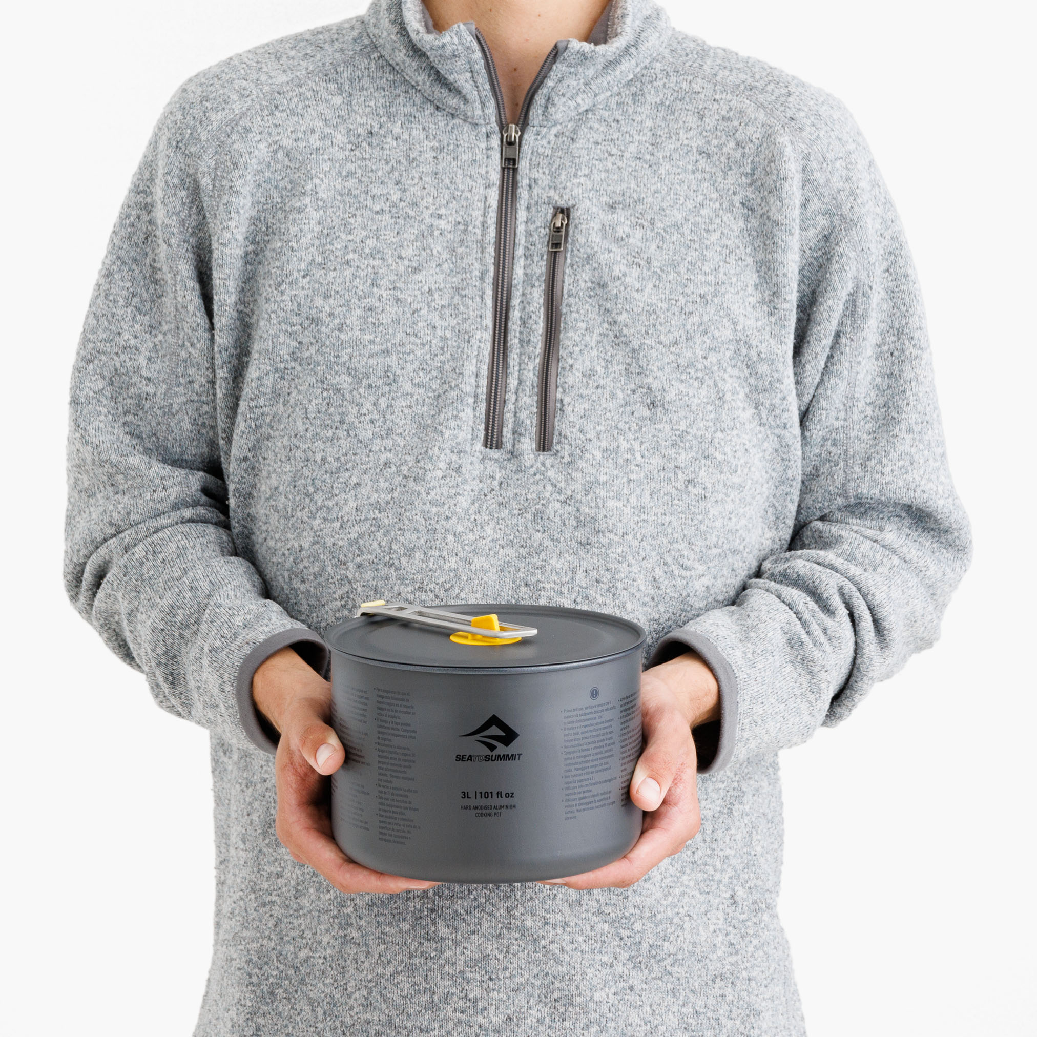Frontier UL Pot - 3L, Aluminium Hard Anodised Grey