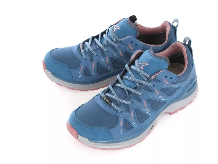 Innox Evo Low GTX Wm, stahlblau/altrosa