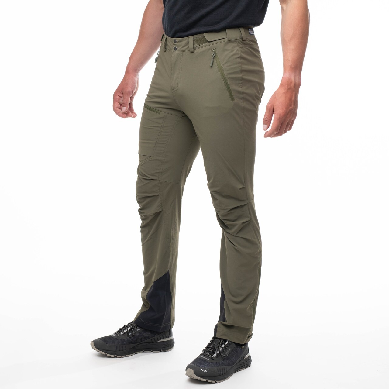 Breheimen Softshell Pants REG, dark green mud