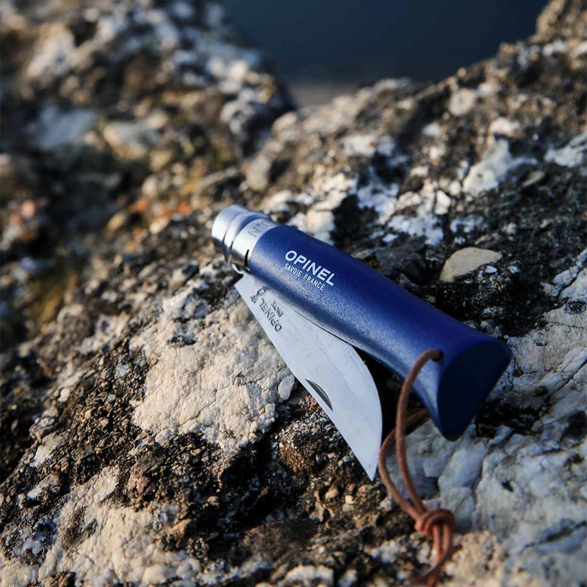 Opinel 8 Baroudeur, rostfrei, dunkelblau