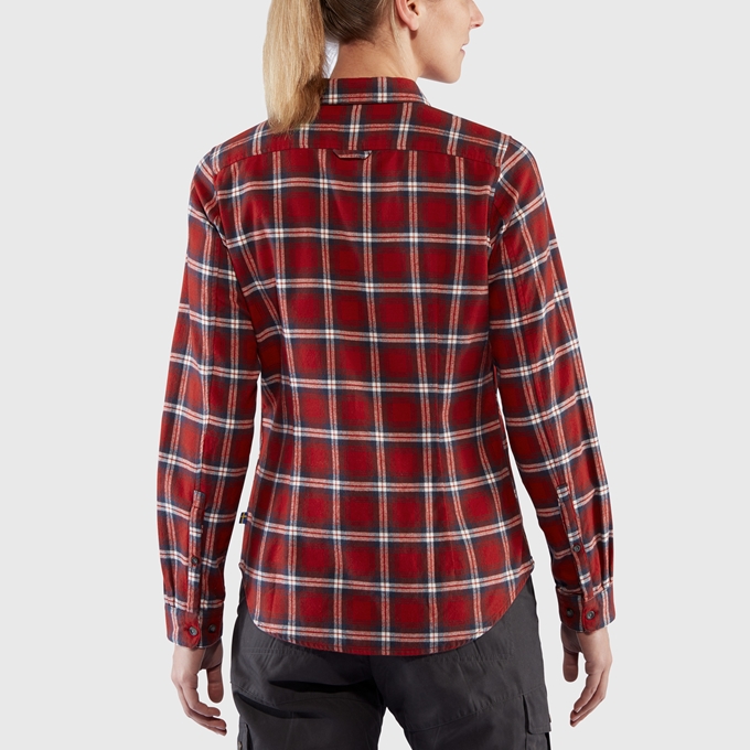 Övik Flannel L/S Shirt Wm, mesa purple fog