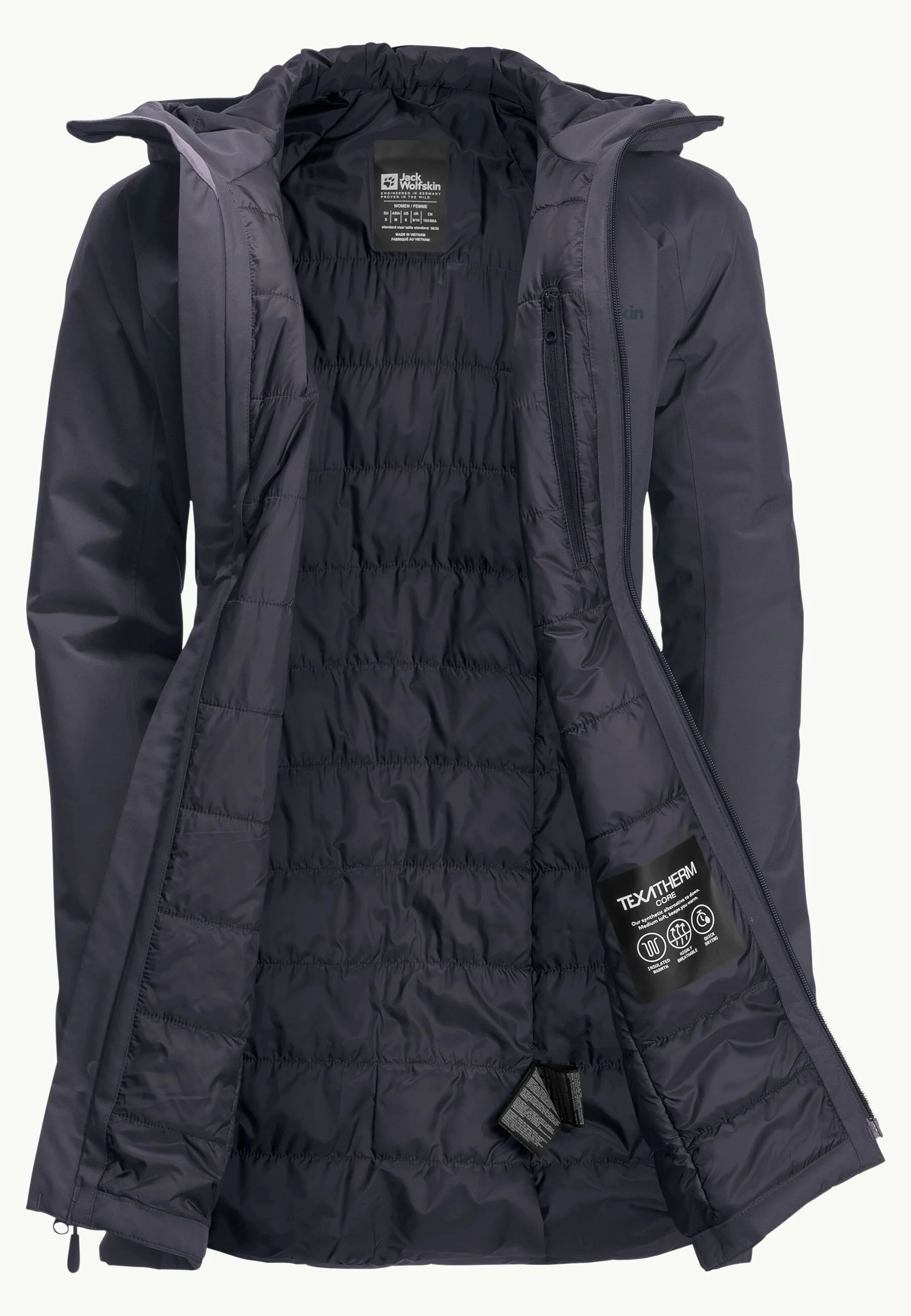 Heidelstein Insulated Jacket Wm, slate green