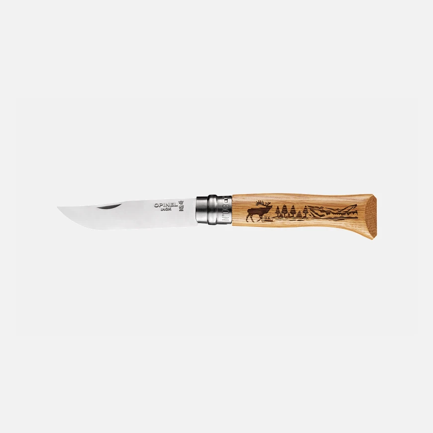 Opinel 8 ANIMALIA, Hirsch
