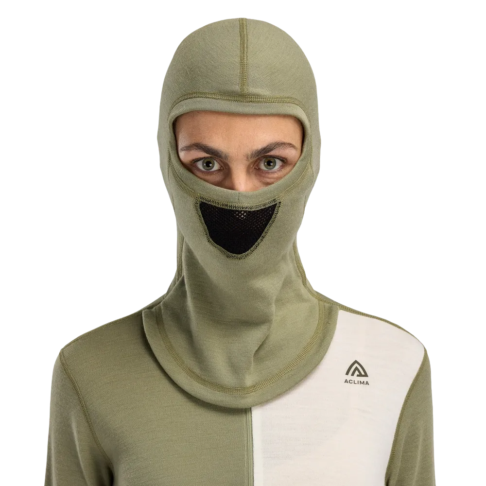 WarmWool Hoodsweater w/zip Wm, Aloe/Nature/Tarmac