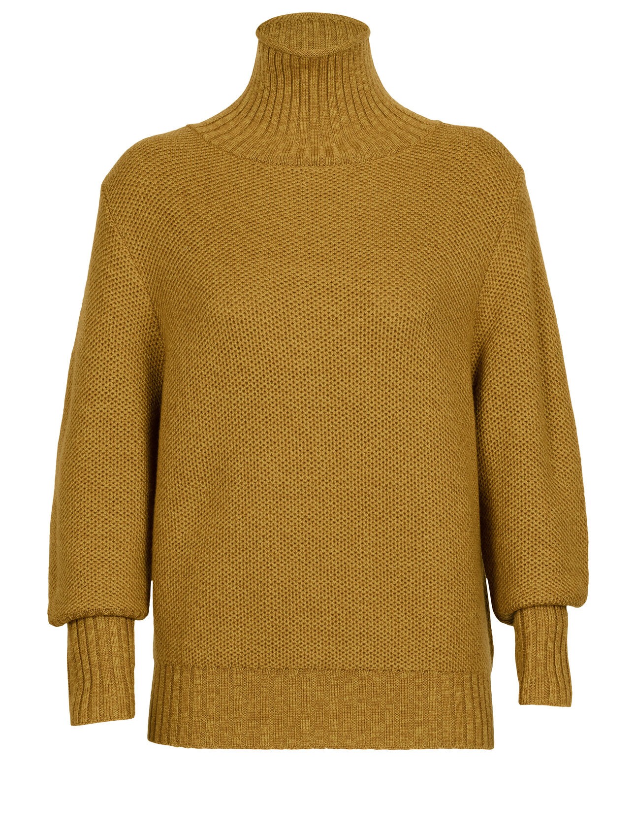 Seevista Funnel Neck Sweater Wm, clove/silent gold