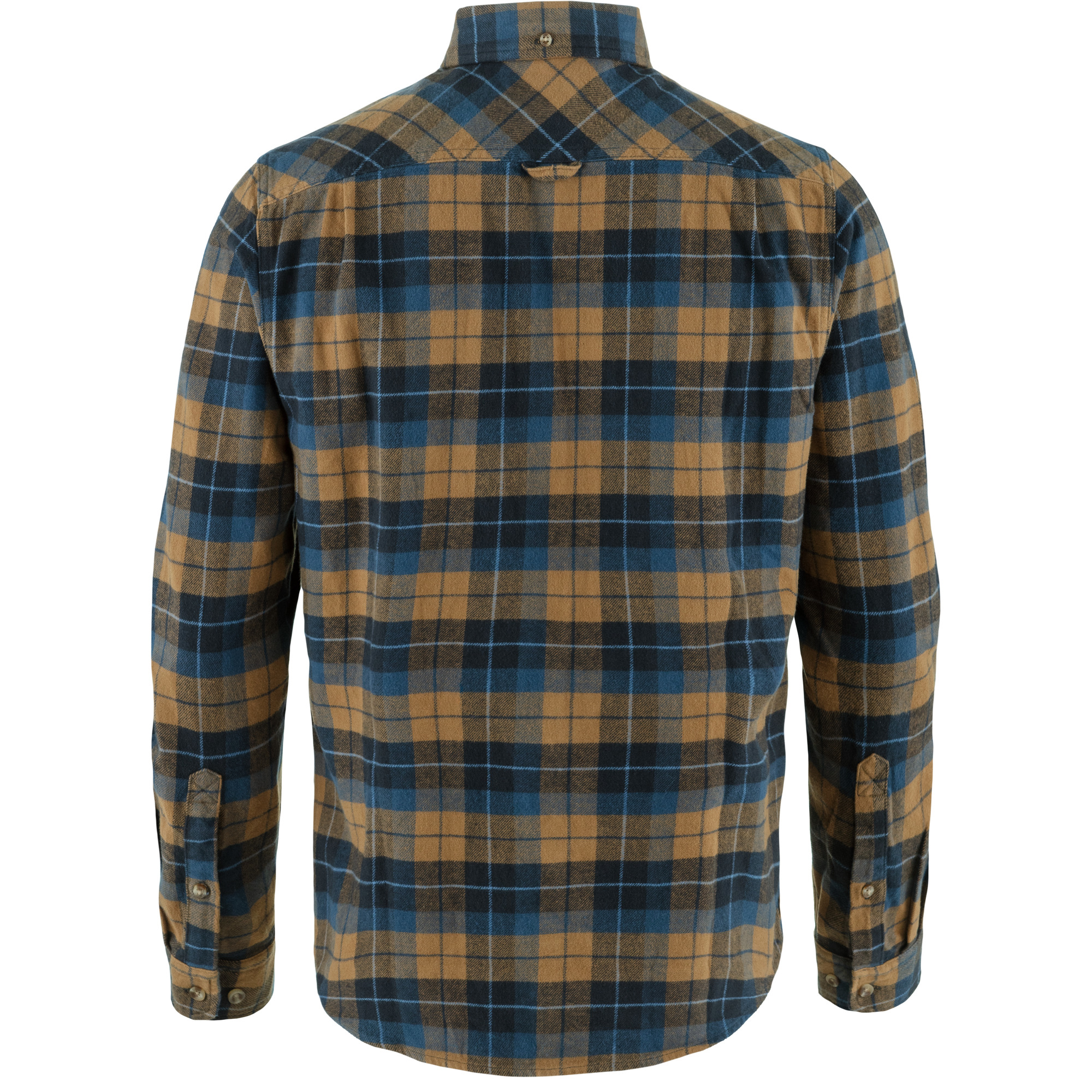 Singi Heavy Flannel L/S Shirt, dark navy/buckwheat brown