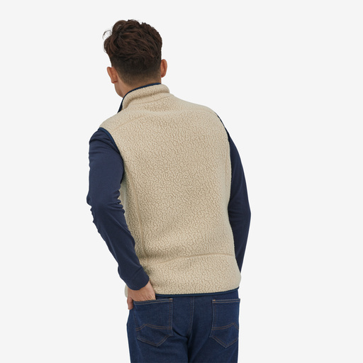 Retro Pile Vest, el cap khaki