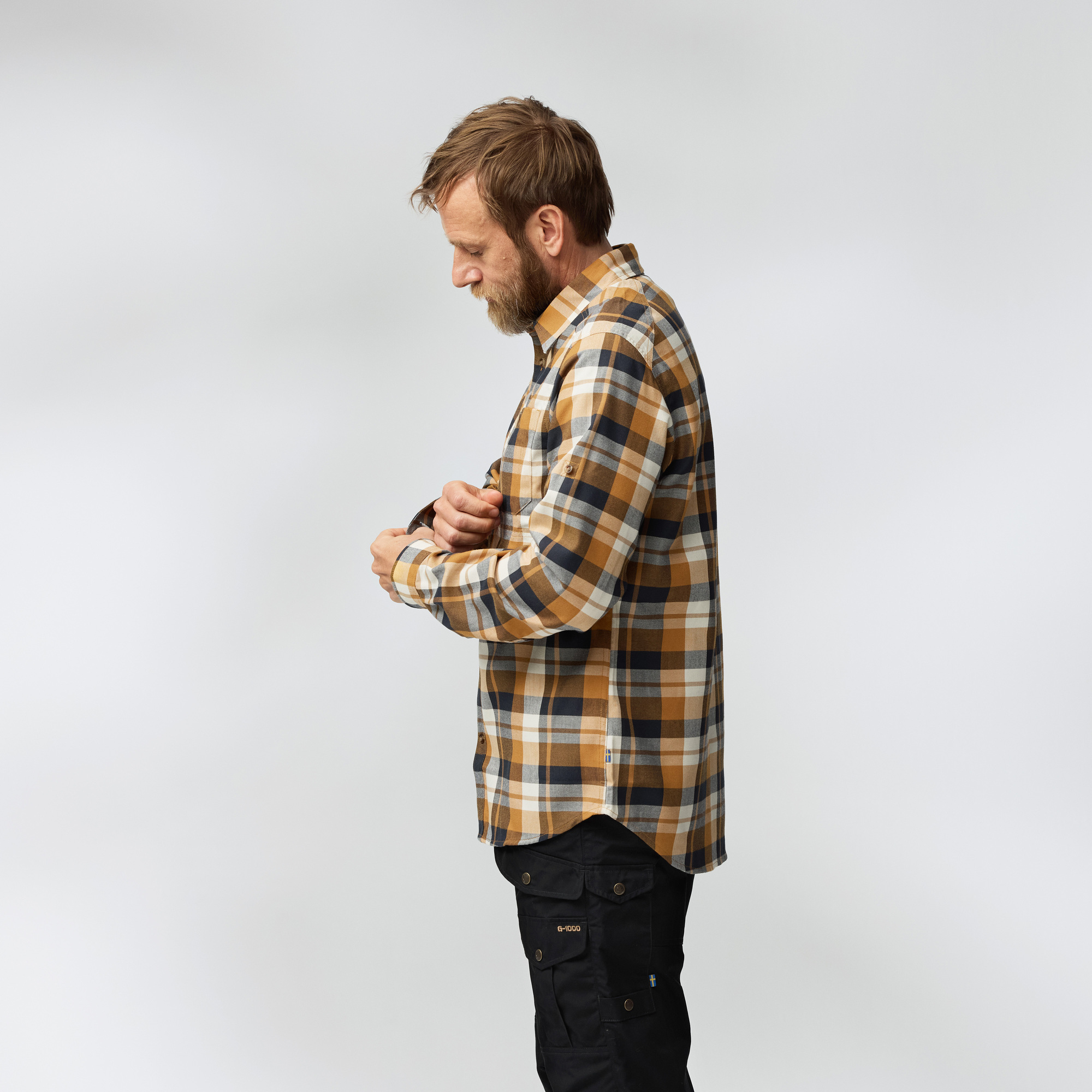 Fjällglim LS Shirt, black/grey