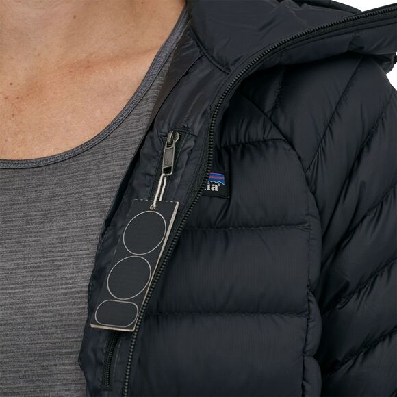 Down Sweater Hoody Wm, black