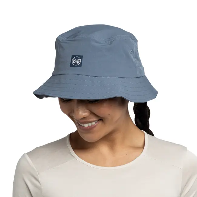 Buff Adventure Bucket Hat, solid stone blue