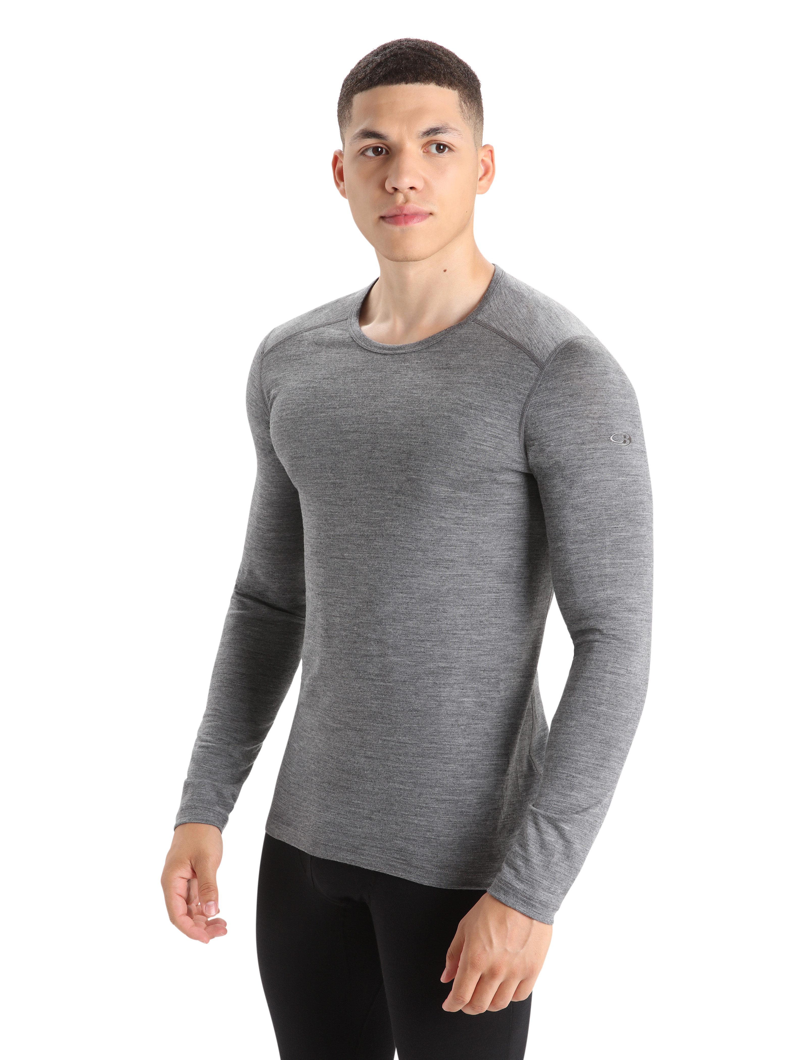 BF200 Oasis Crew L/S, gritstone heather