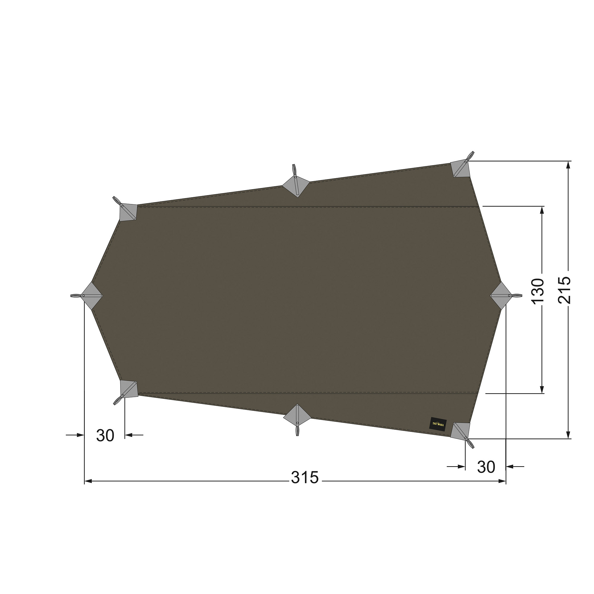 Tarp Wing 2 LT, stone grey olive